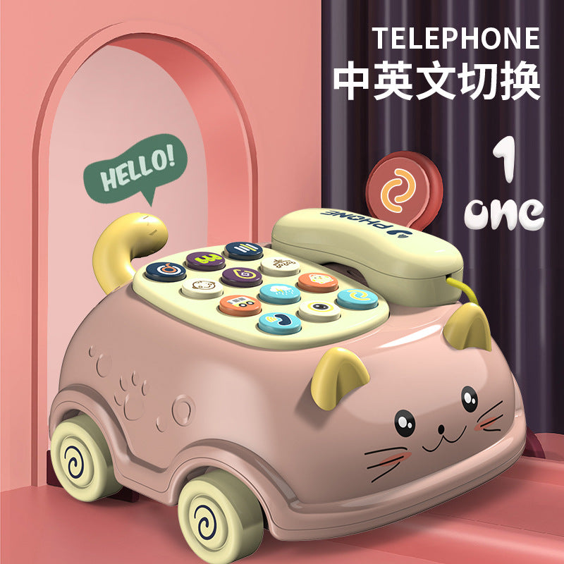 Cat Pull-string Telephone