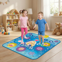 Extra-large multi-function card-inserting electric light and music blanket, dancing blanket, game blanket pad, snow princess blanket pad