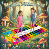 Large double-row rainbow double piano pads, children's piano music game crawling carpet pads, foot-step dancing mats