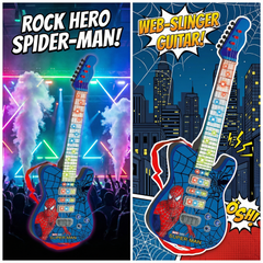 Children's simulated guitar, Spider-Man guitar, children's entry-level guitar instrument, simulated personalized guitar, musical instrument enlightenment