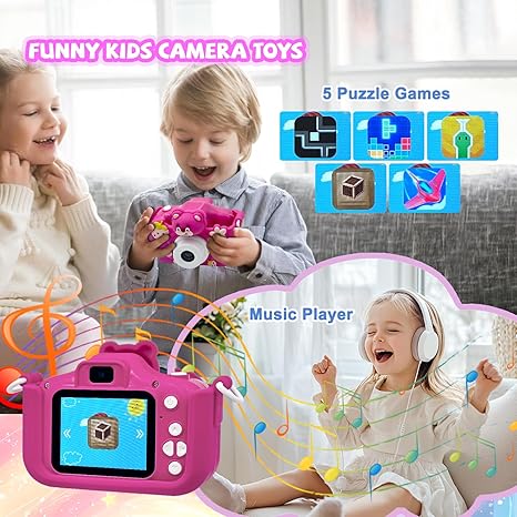 DinoSnap Kids Camera – Cute Cartoon Digital Camera for Children