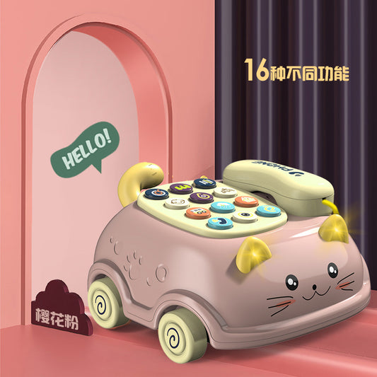 Cat Pull-string Telephone