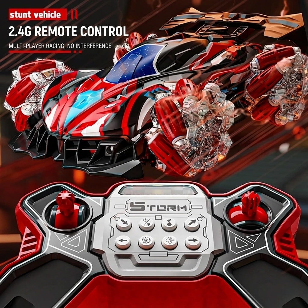 High grade F1 body sense, manual control, induction, racing drift, spray four-wheel drive charging, remote control, children's toy racing, handle watch, dual remote control