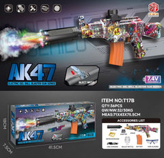 Children's simulation toy gun, AK47 toy rifle, gun battle game water spray lighting electric water bullet gun water gun
